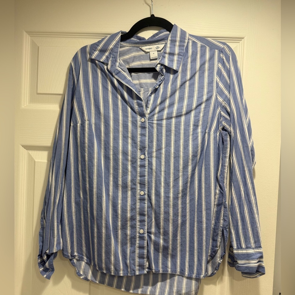 Old Navy Classic Shirt - Blue and White
